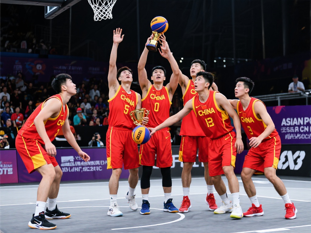 中国三人篮球男队勇夺亚洲杯亚军荣耀